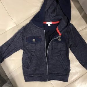 Kids zip hoodies range from sizes 6-12, 12-18, 2T